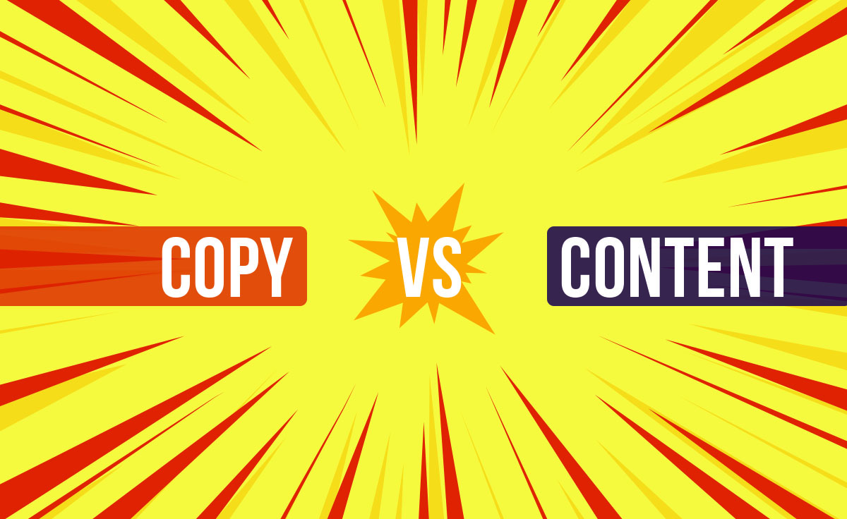 Copy writing vs. Content writing! The Riddle Resolved